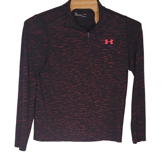 Under Armour Tops - Under Armour Long Sleeve Heatgear Fitted Zipup Pull Over Size LG‎ / G